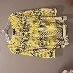 NWOT Jones New York Signature multicolor 3/4 sleeve blouse size large